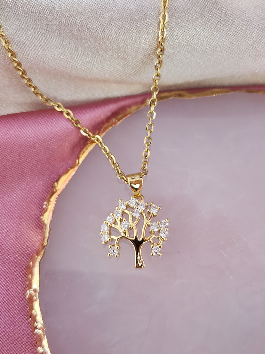 Collar arbol de la vida zirconia #YY