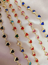 Cargar imagen en el visor de la galería, Choker corazones colores #C5
