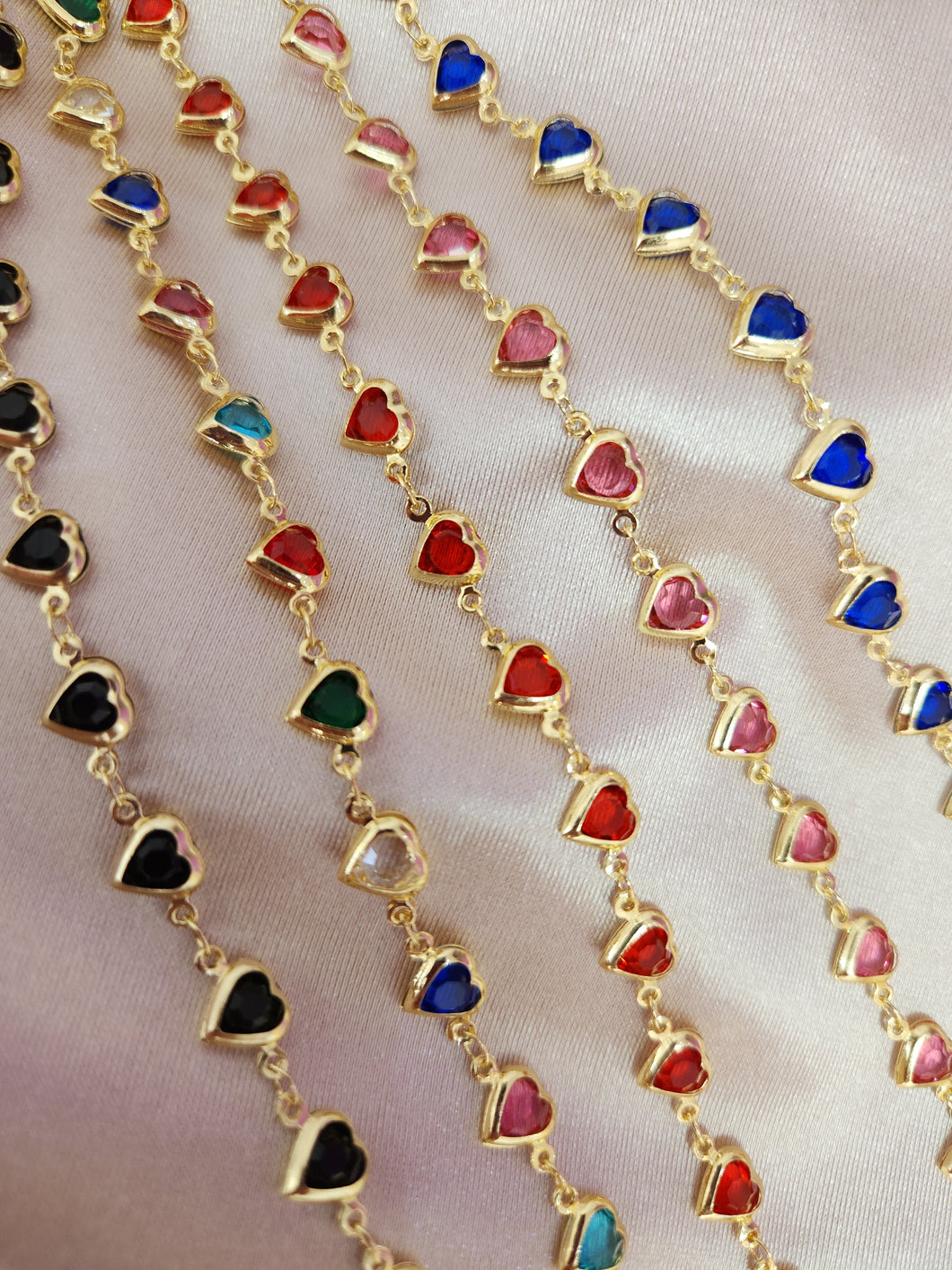 Choker corazones colores #C5