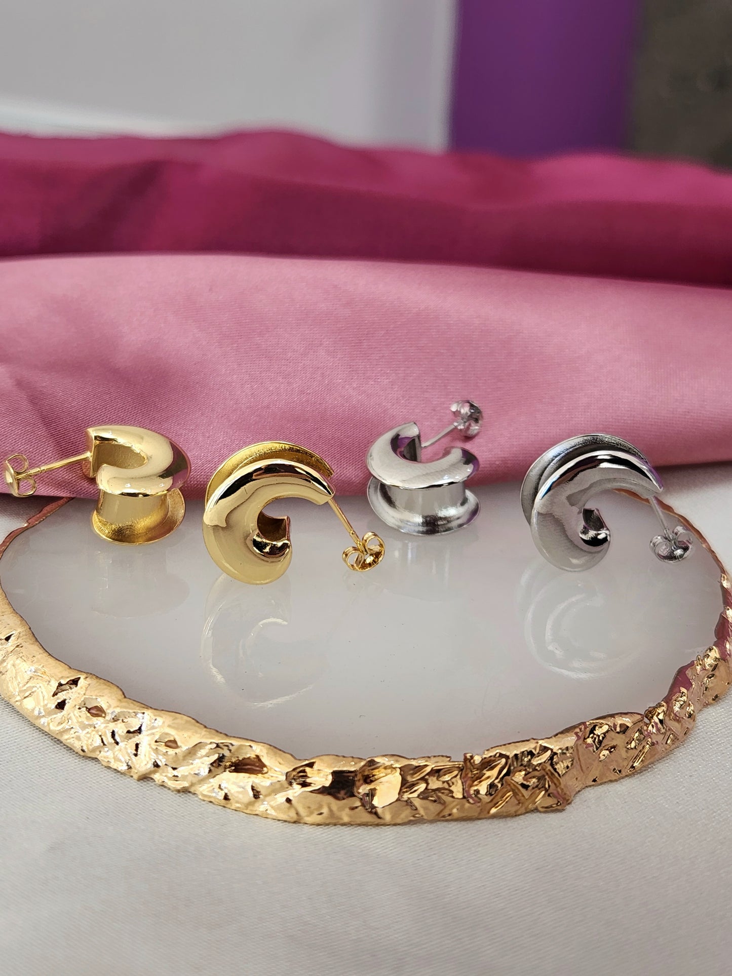 Aretes chunky pequeños #C120