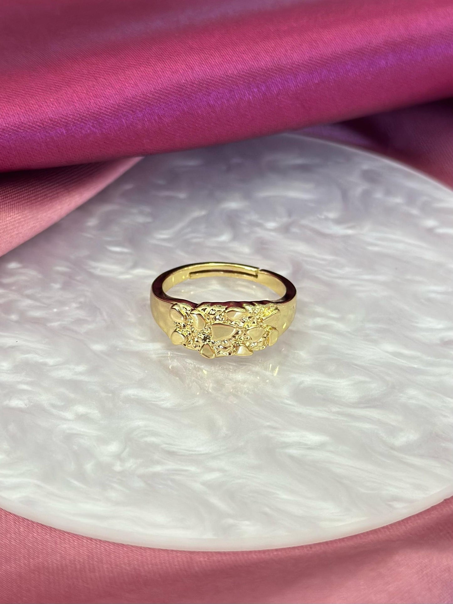 Anillo relieve rocoso #K20