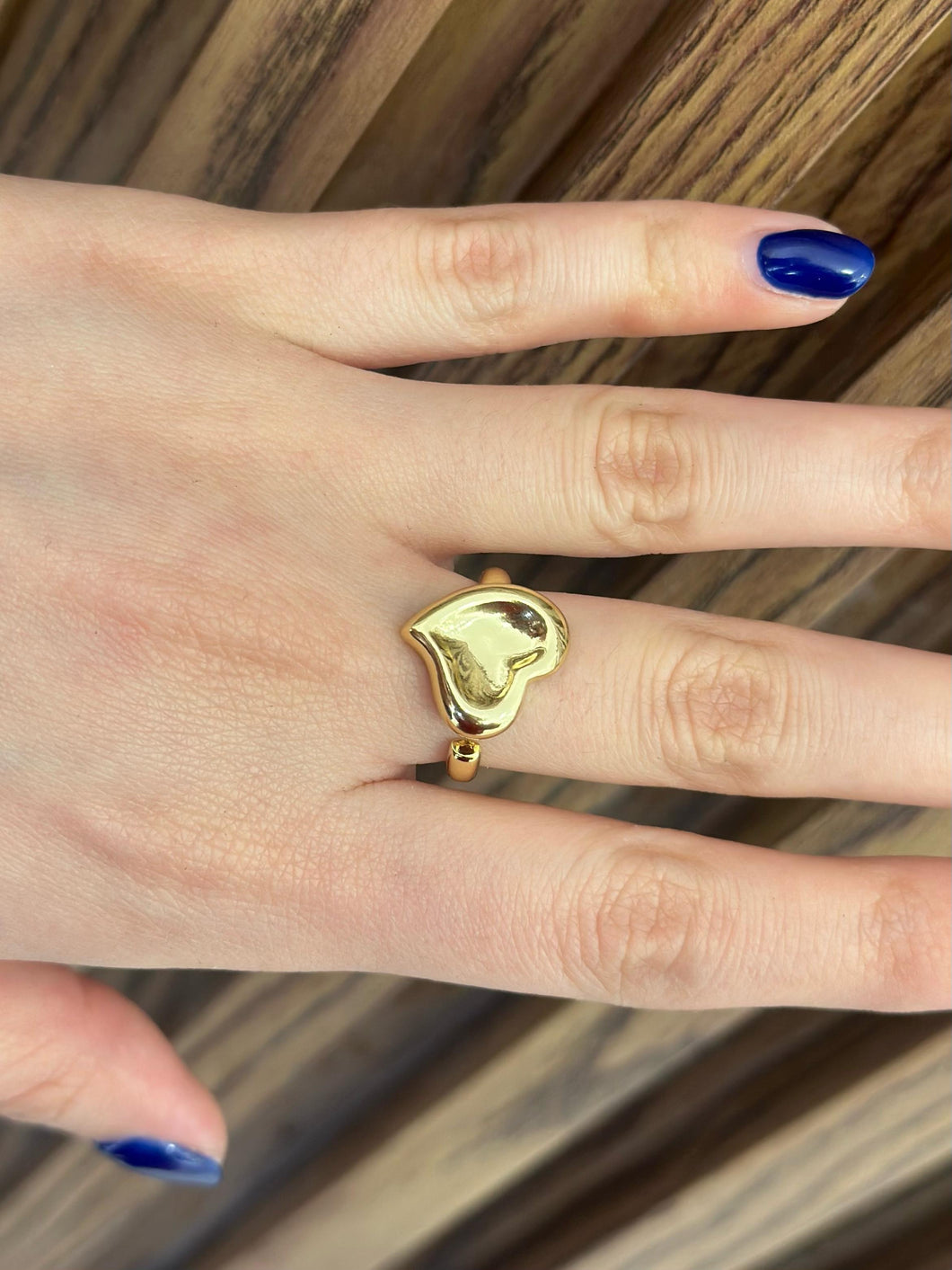 Anillo corazon hundido #186F