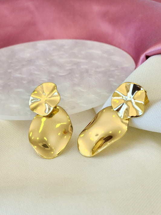 Aretes doble circulo y ovalo #J18