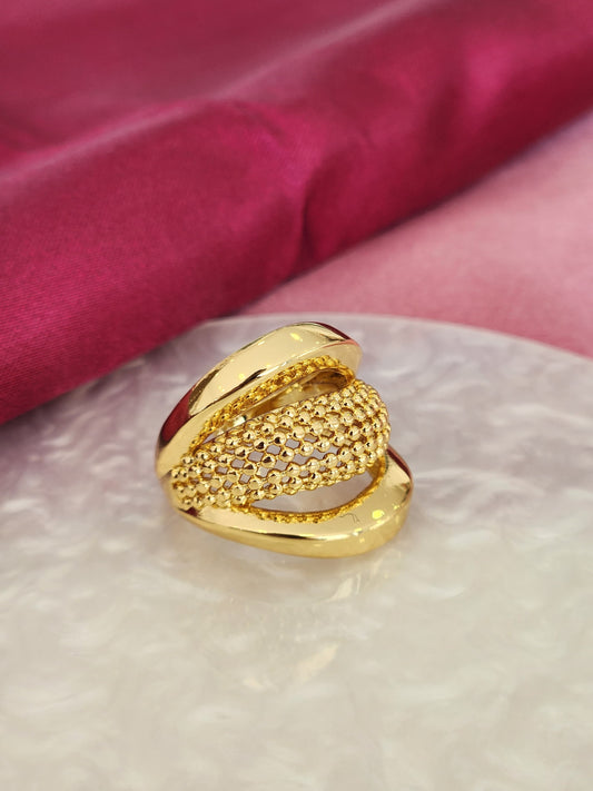 Anillo triple malla chunky #C122