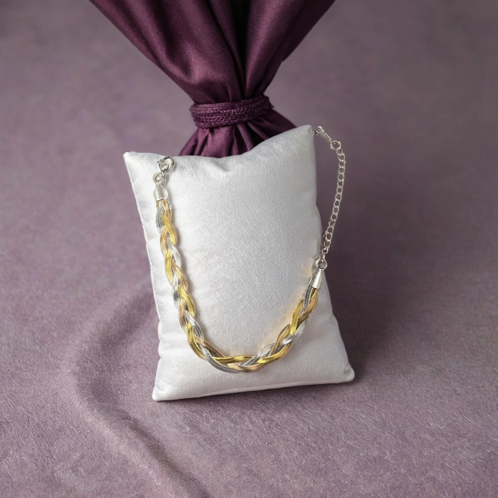 Pulsera plana triple #41