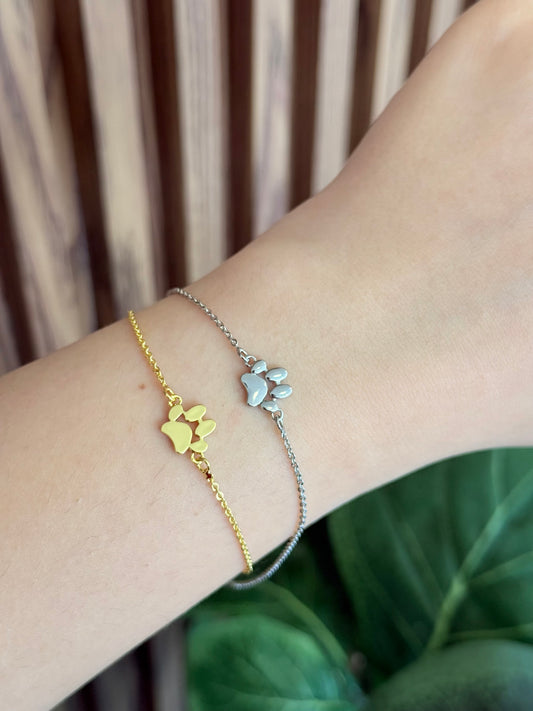 Pulsera huella perrito cadena #G18