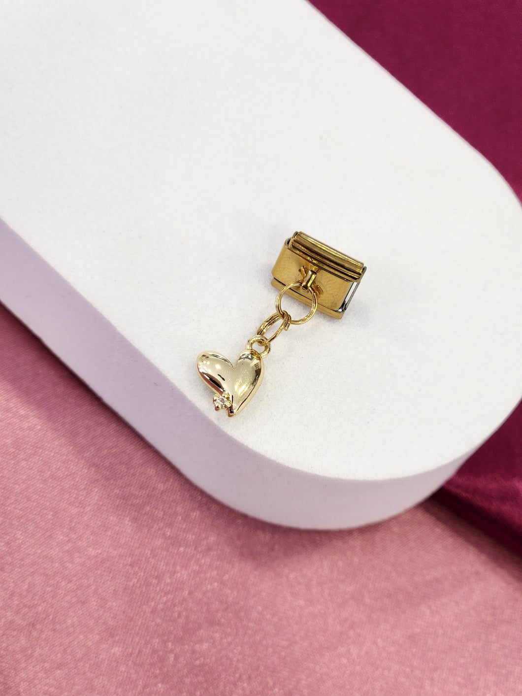 Charm corazon zirconia colgante #11
