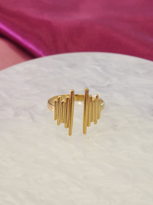 Anillo lineas abertura #K15