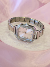 Cargar imagen en el visor de la galería, Reloj cuadrado con zirconias #F38
