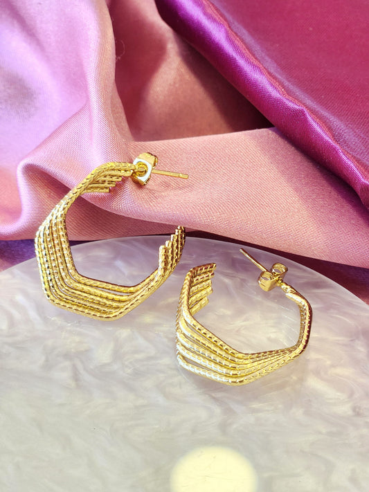 Aretes hexagonales con lineas