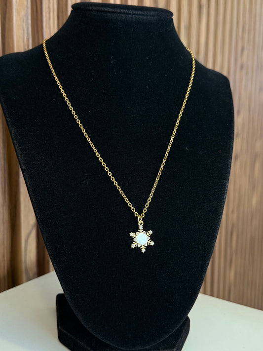 Collar copo de nieve #A8