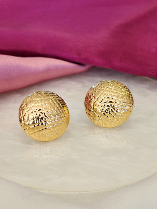 Aretes circulo textura #C124