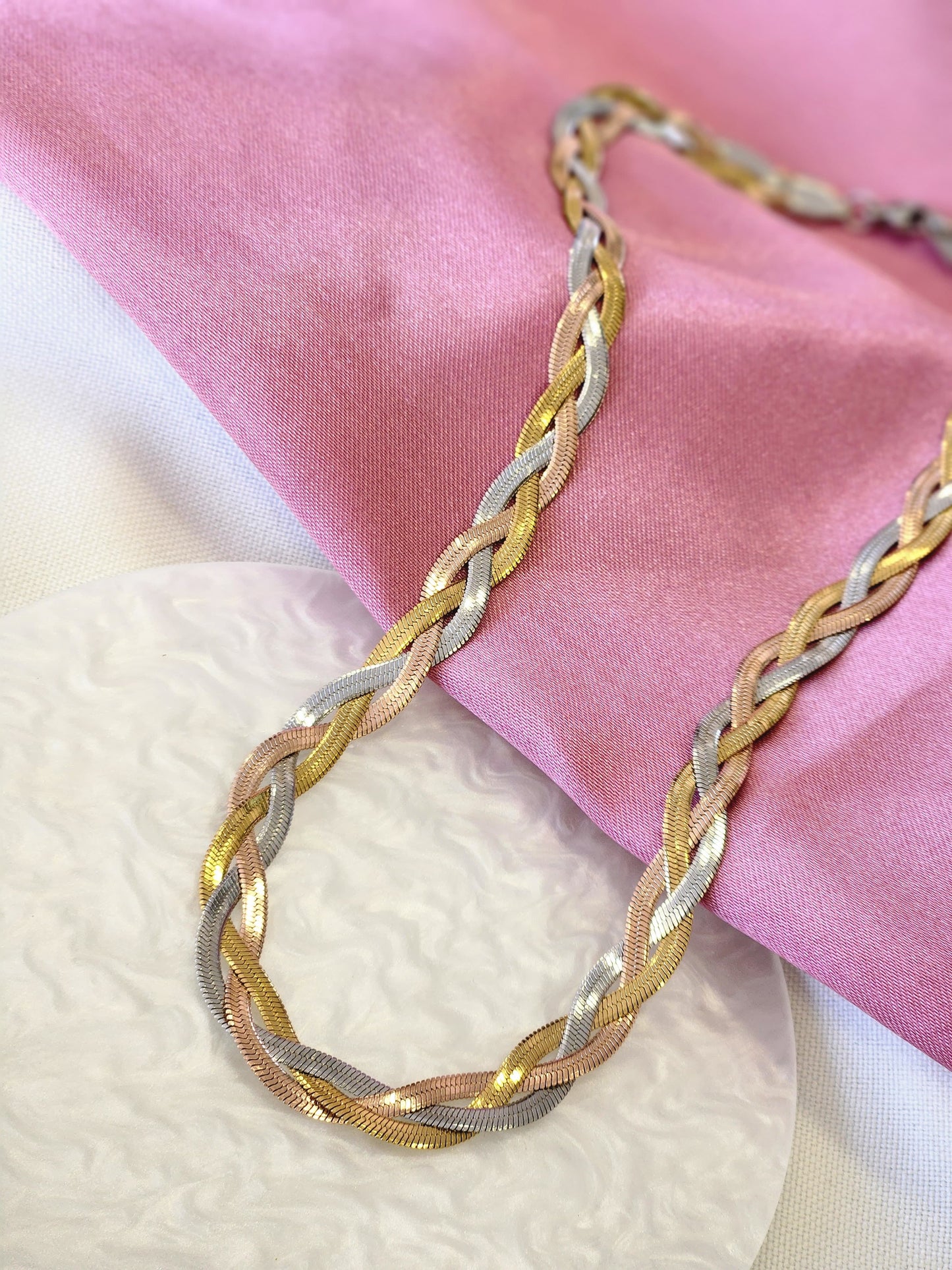 Collar tricolor plano #C206