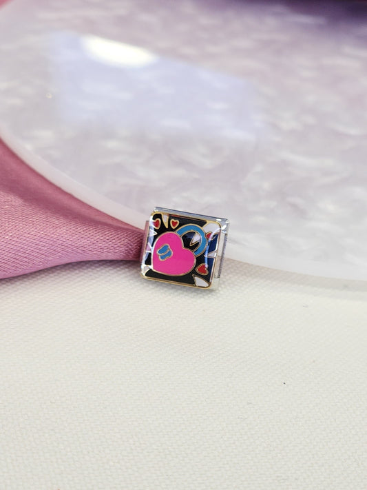 Charm candado corazon #9