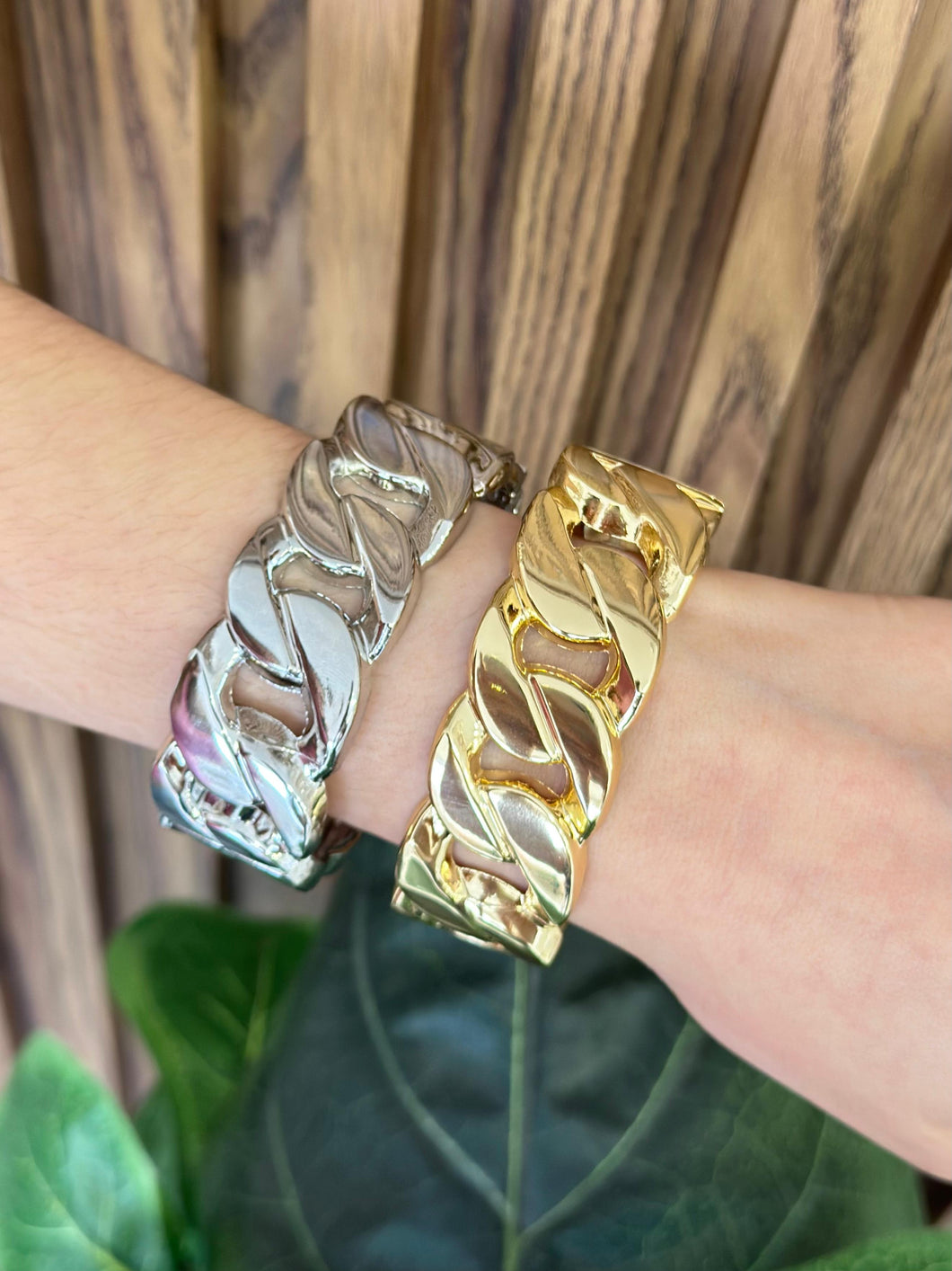 Pulsera rigida eslabones cerrados