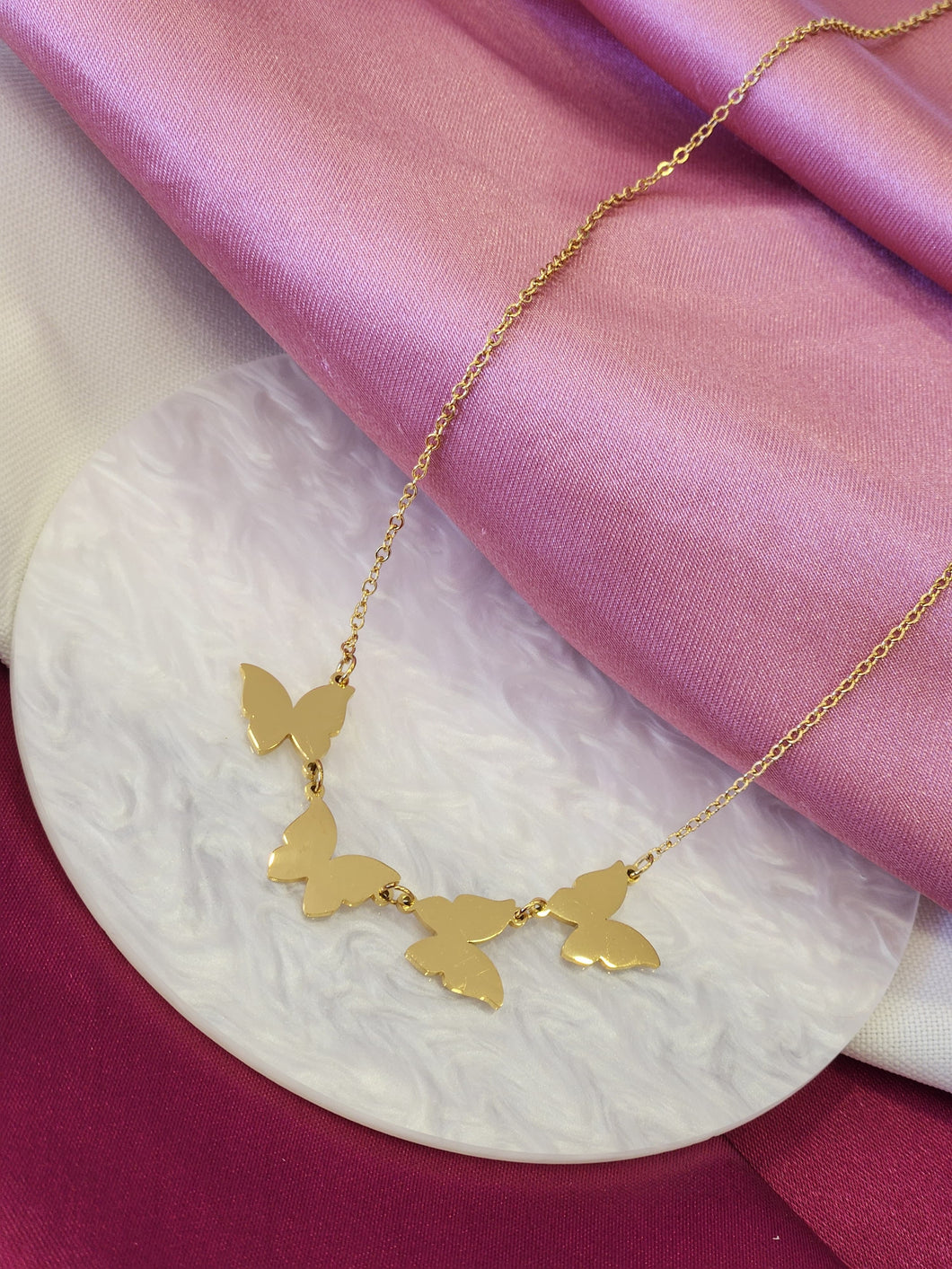 Collar cuatro mariposas #28