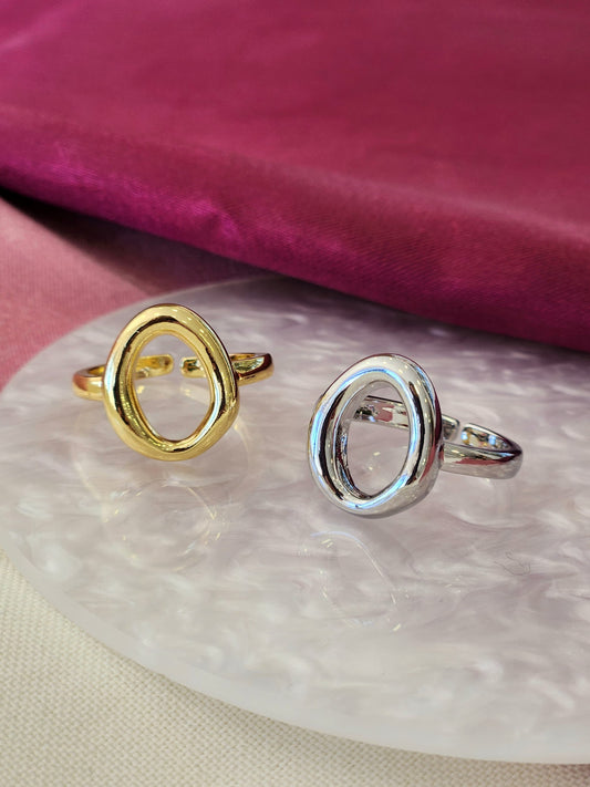 Anillo Circulo Hueco #B9 #106