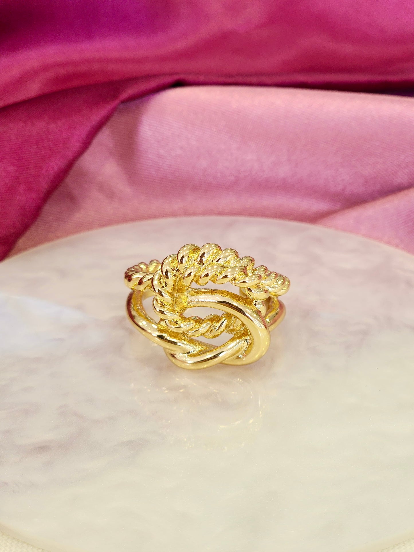 Anillo nudo 2 texturas #183