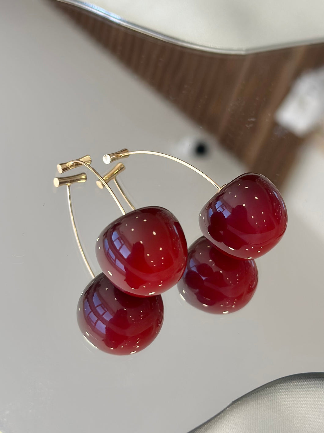 Aretes cerezas #ZZ2