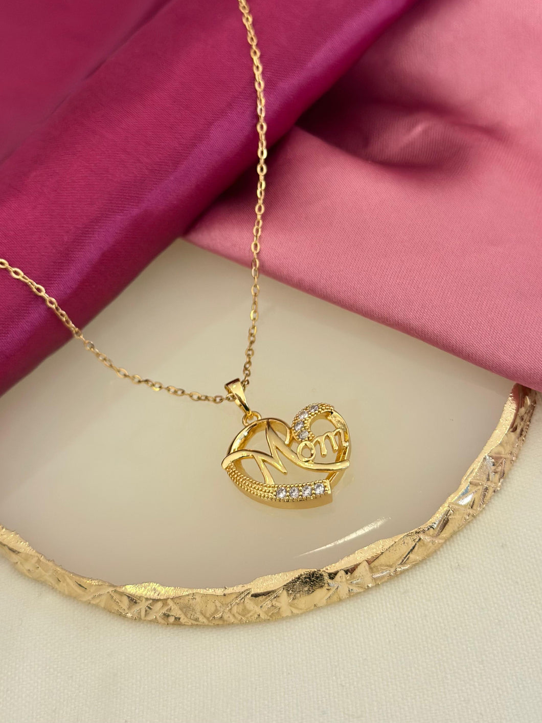 Collar mama corazon zirconia 3 #8