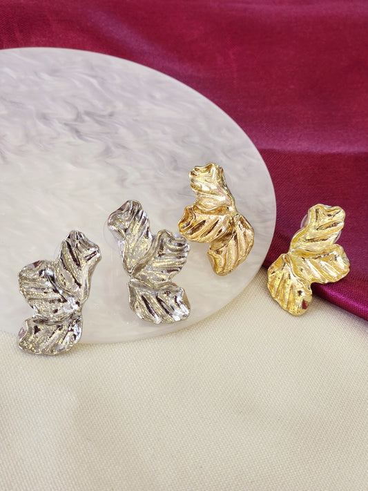 Aretes hoja imperial