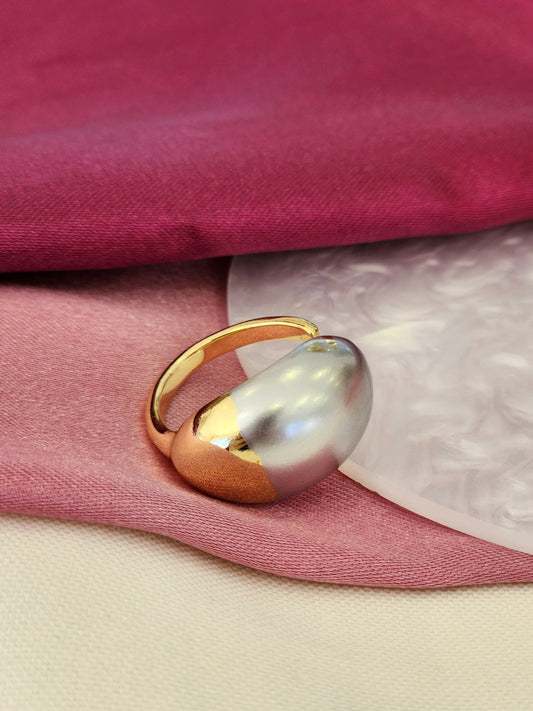 Anillo bicolor gota #F16.1
