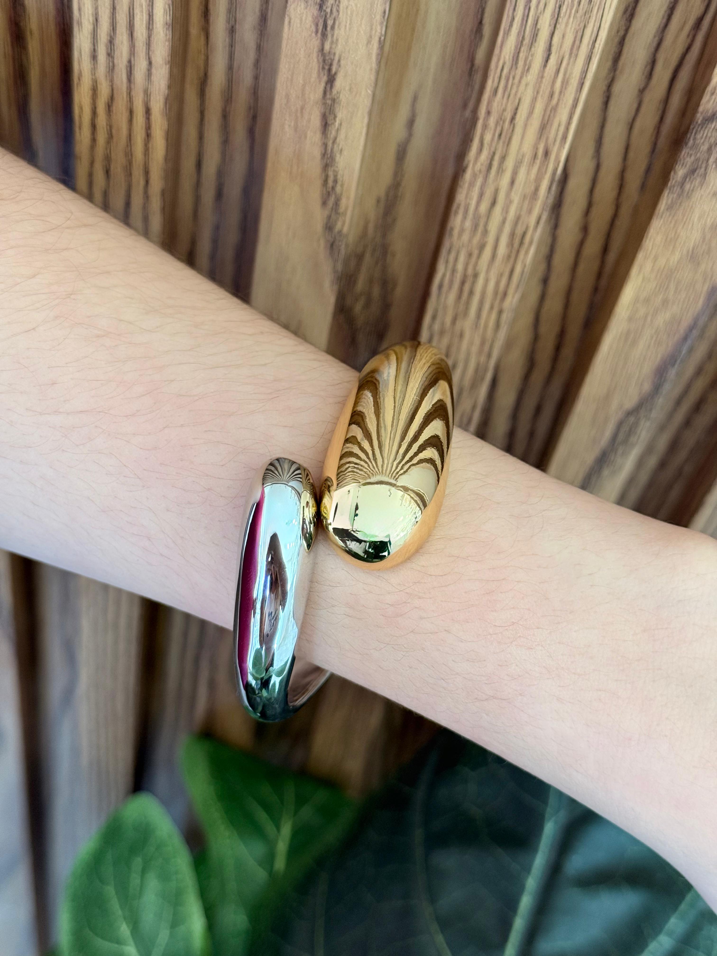Pulsera gota bicolor #F40