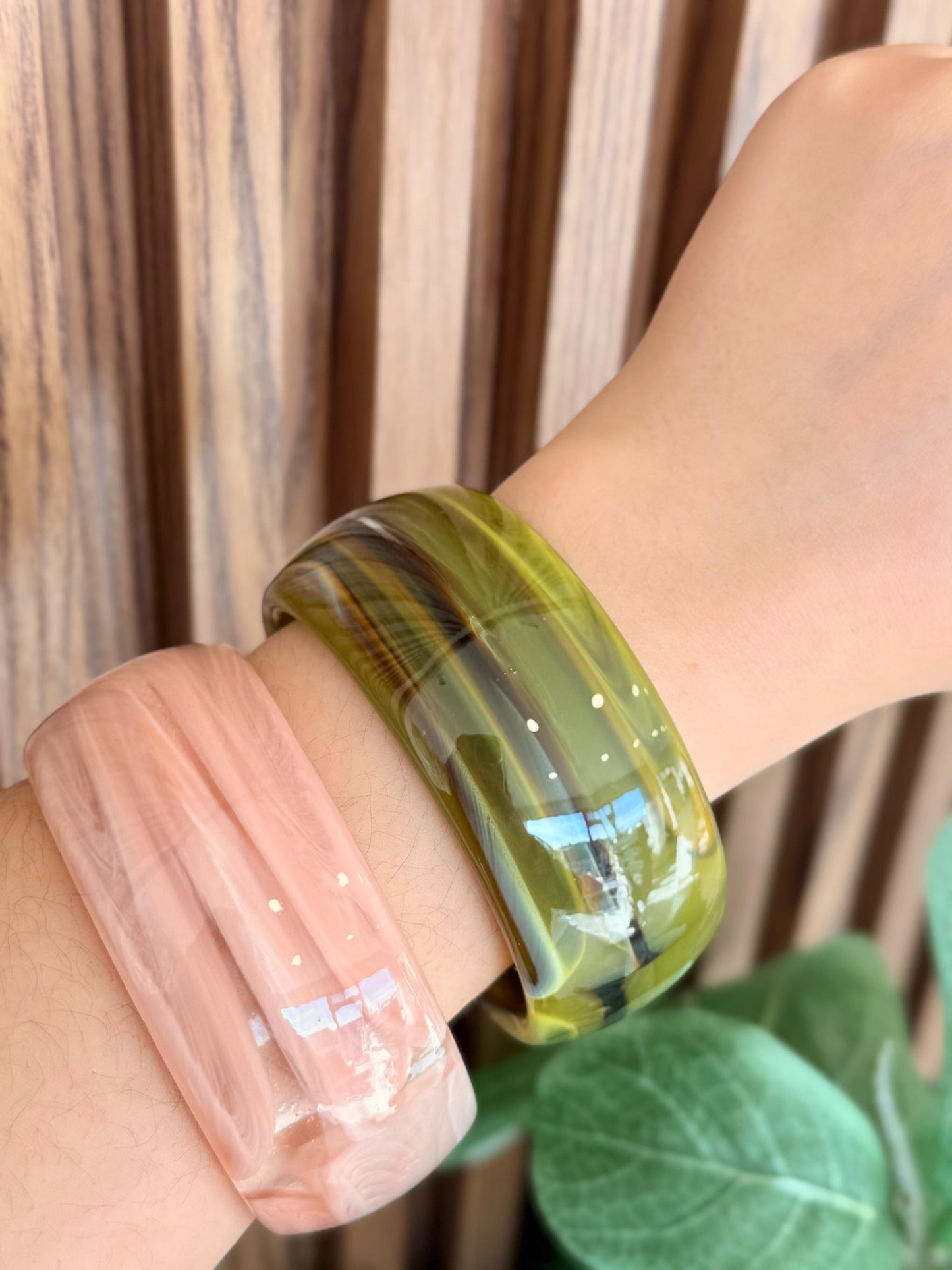 Pulsera Gruesa acrilico  #G40