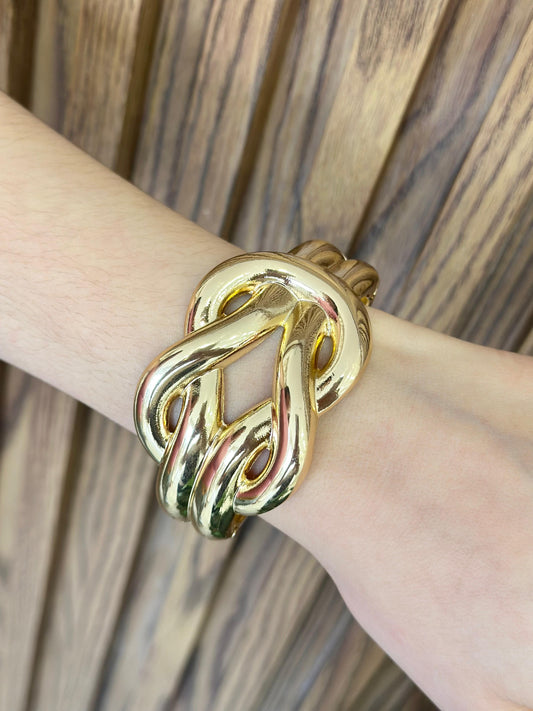 Pulsera rigida nudo infinito T7