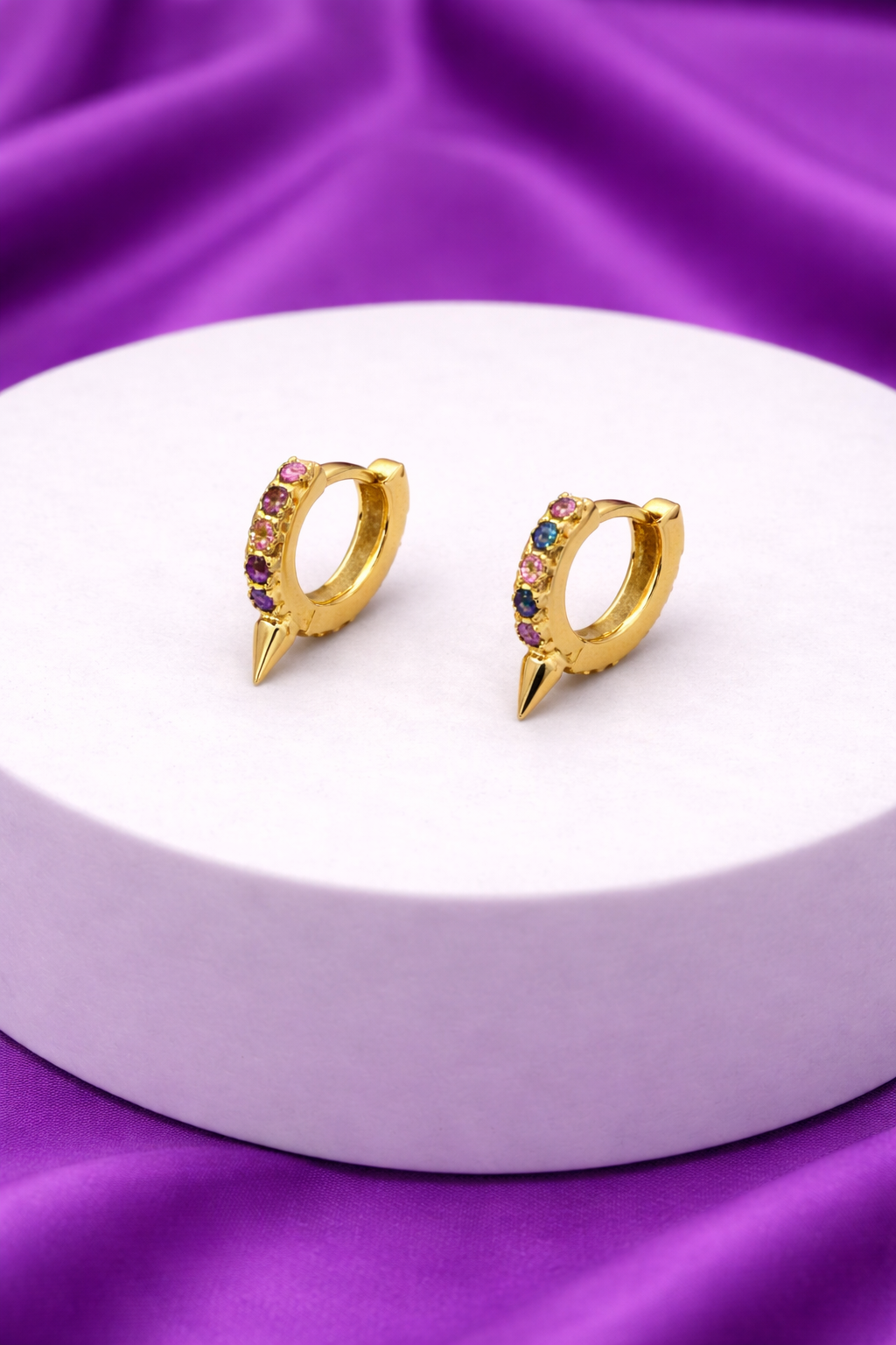 Aretes pico colores#K17