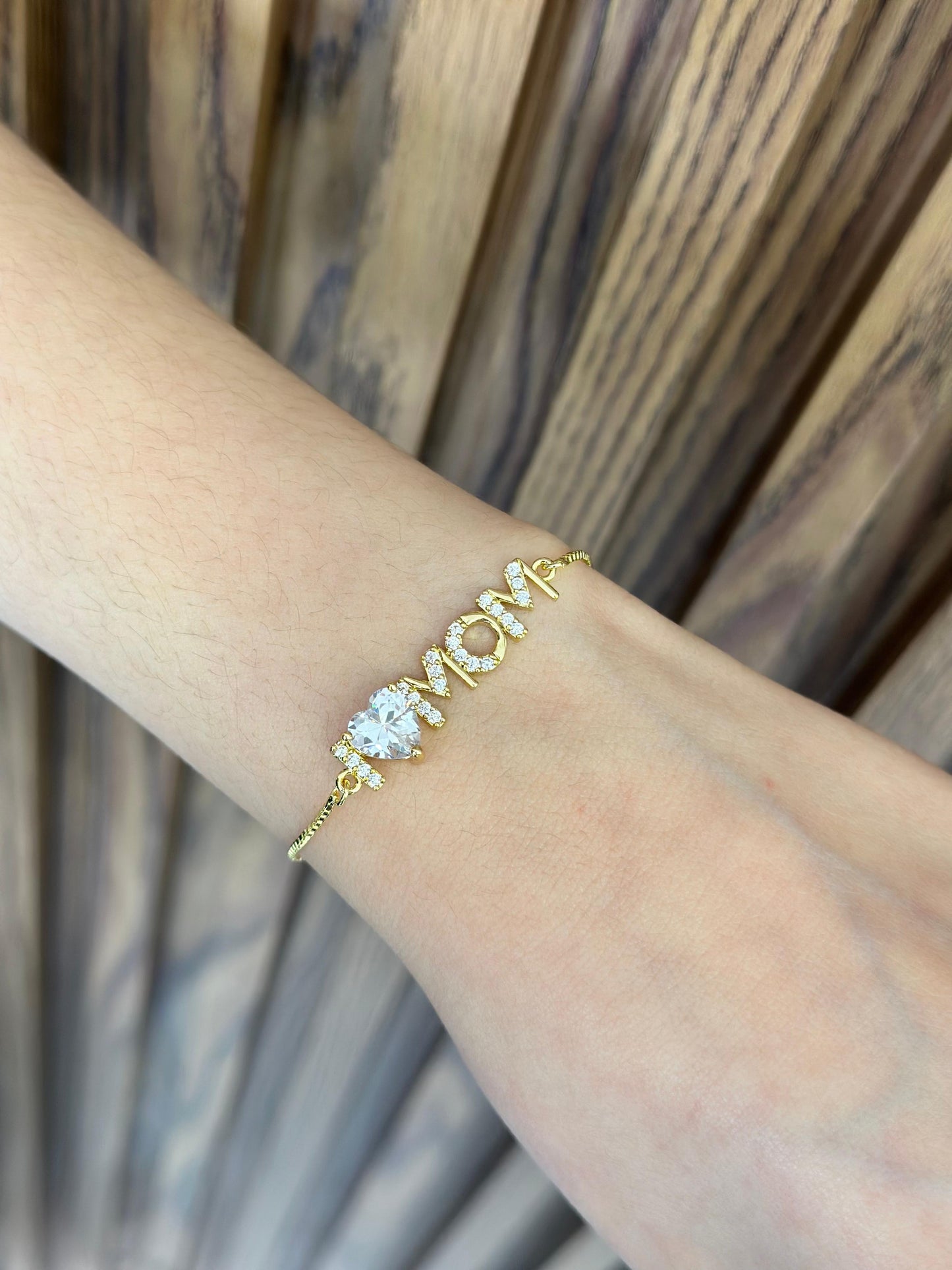 Pulsera mom corazon zirconia #2 15