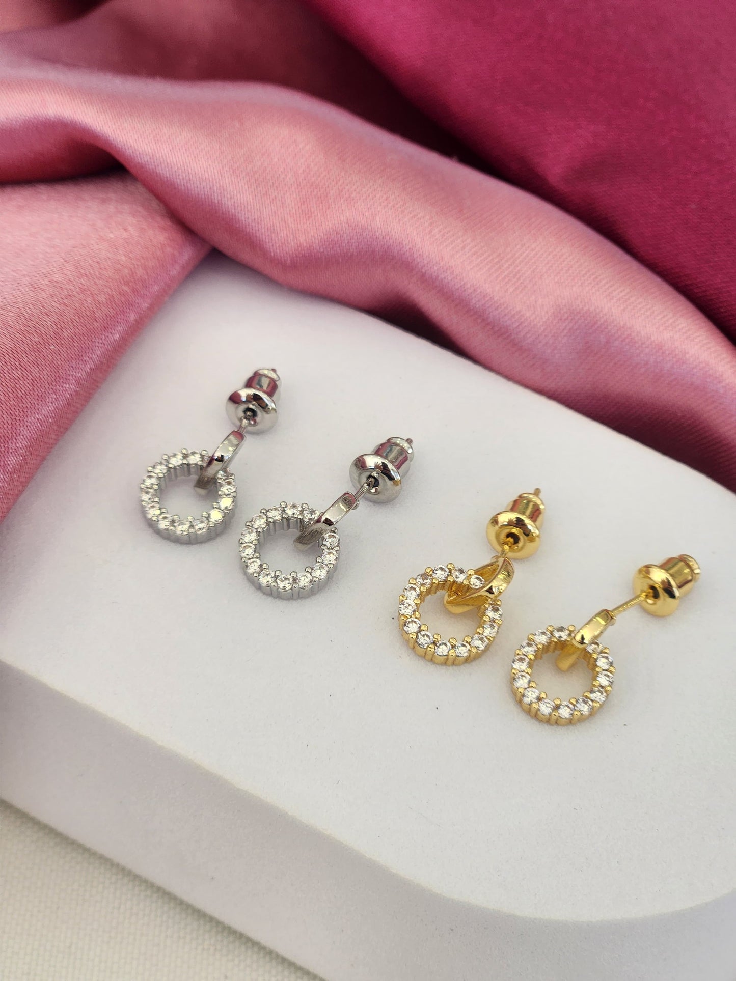 Aretes circulo colgante #77