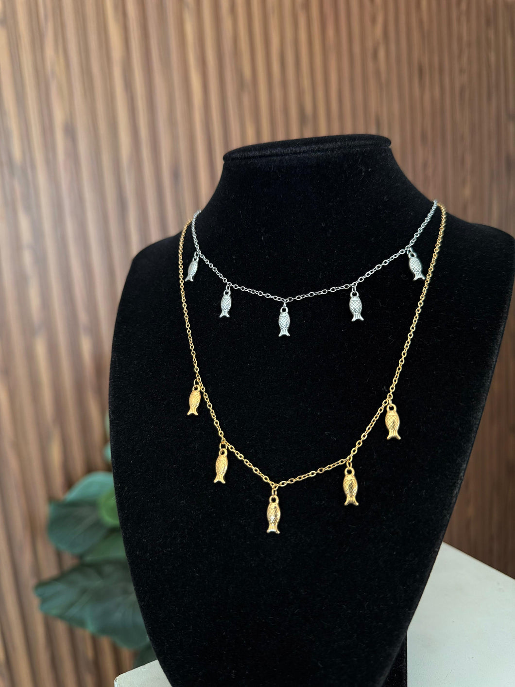 Collar peces colgantes #F28