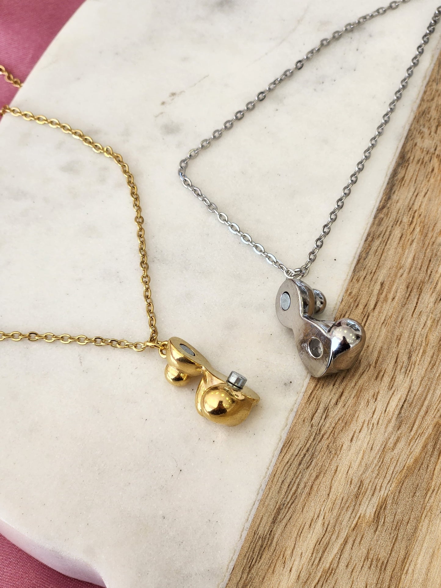 Collares oso inflado iman bicolor #20