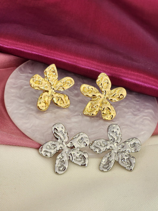 Aretes flores texturas