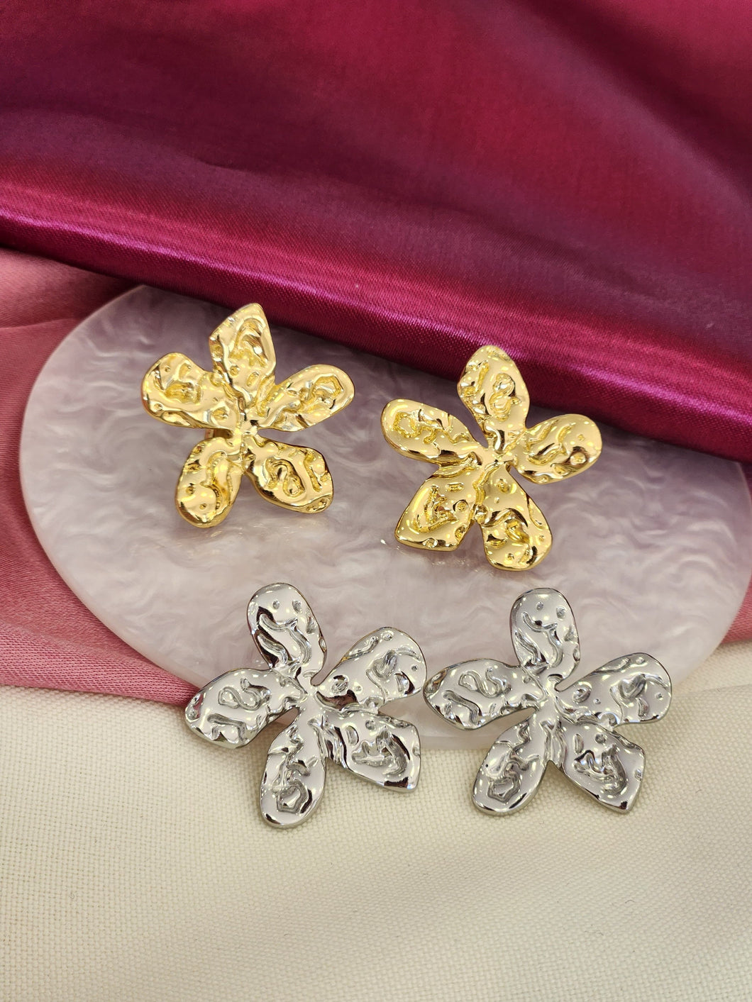 Aretes flores texturas #F22
