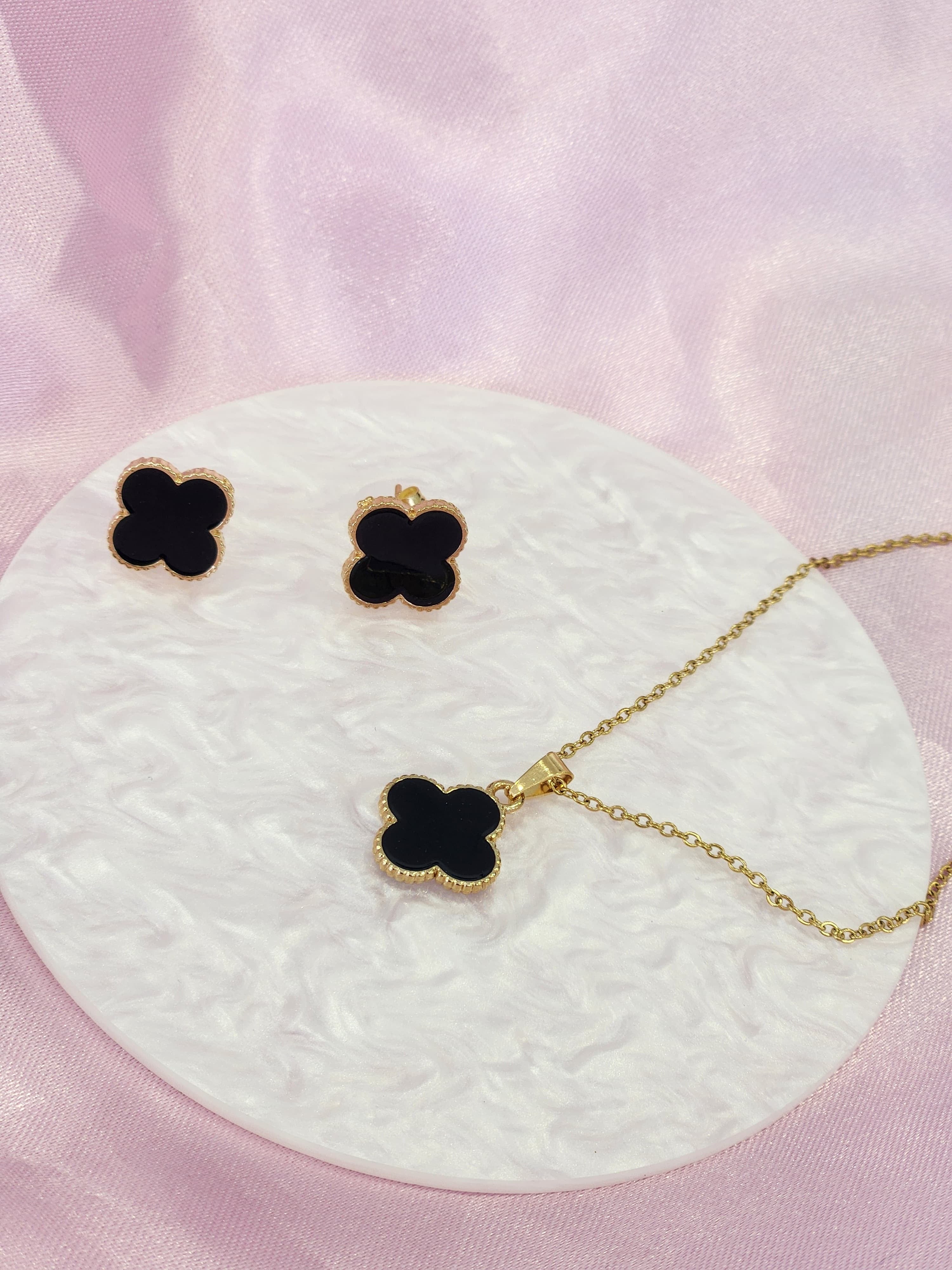 Set collar y aretes #C118