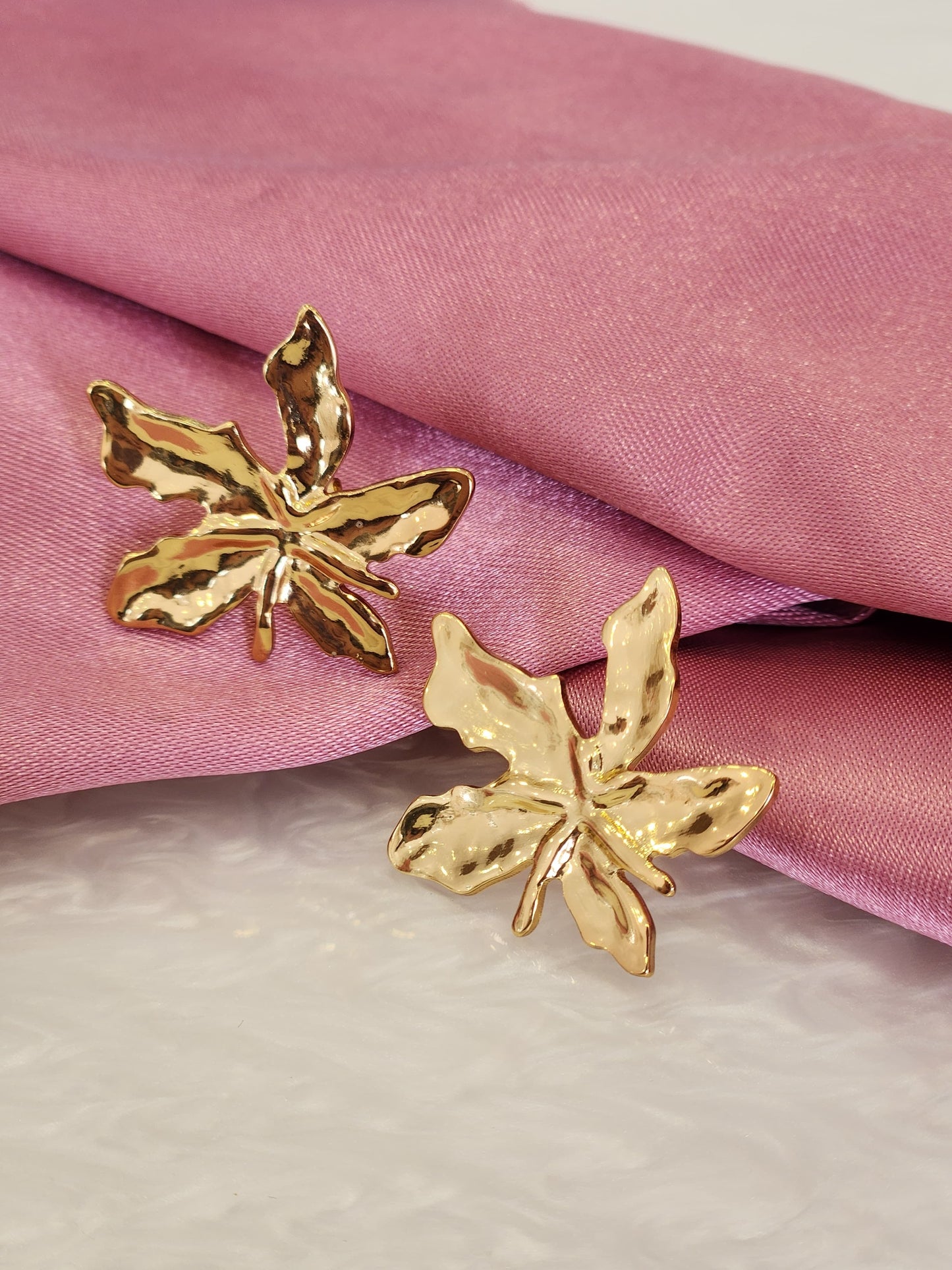 Aretes hoja seca #C205