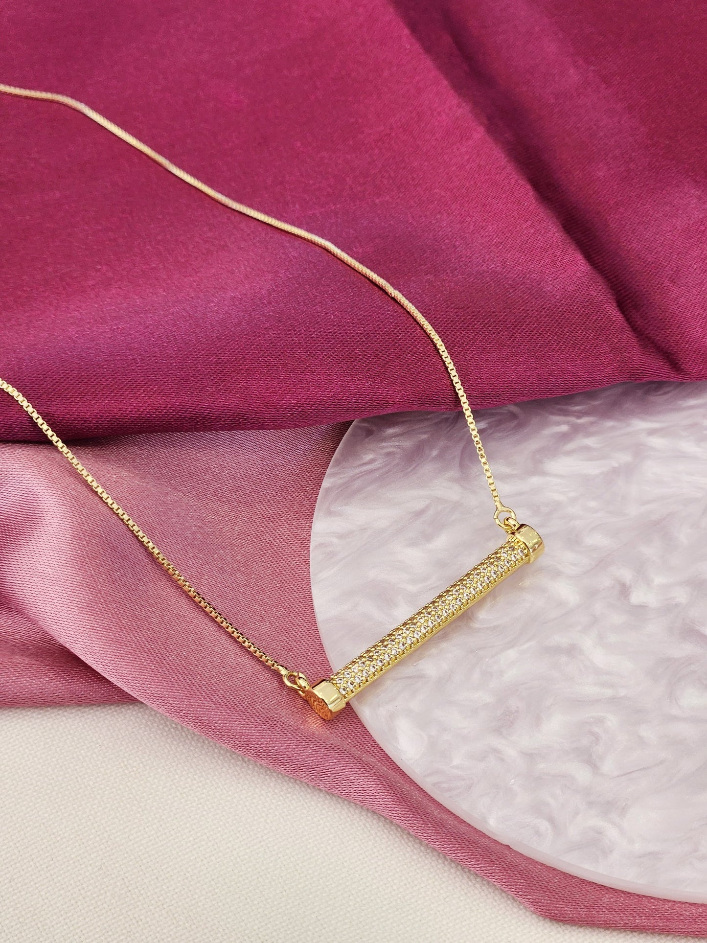 Collar barra zirconia #14.1