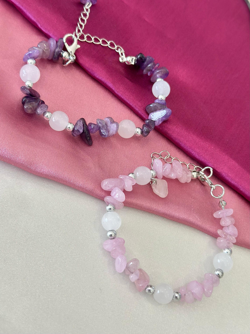 Pulsera piedras coloridas