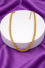 Cargar imagen en el visor de la galería, Collar dorado triple cadena plana #B0.5
