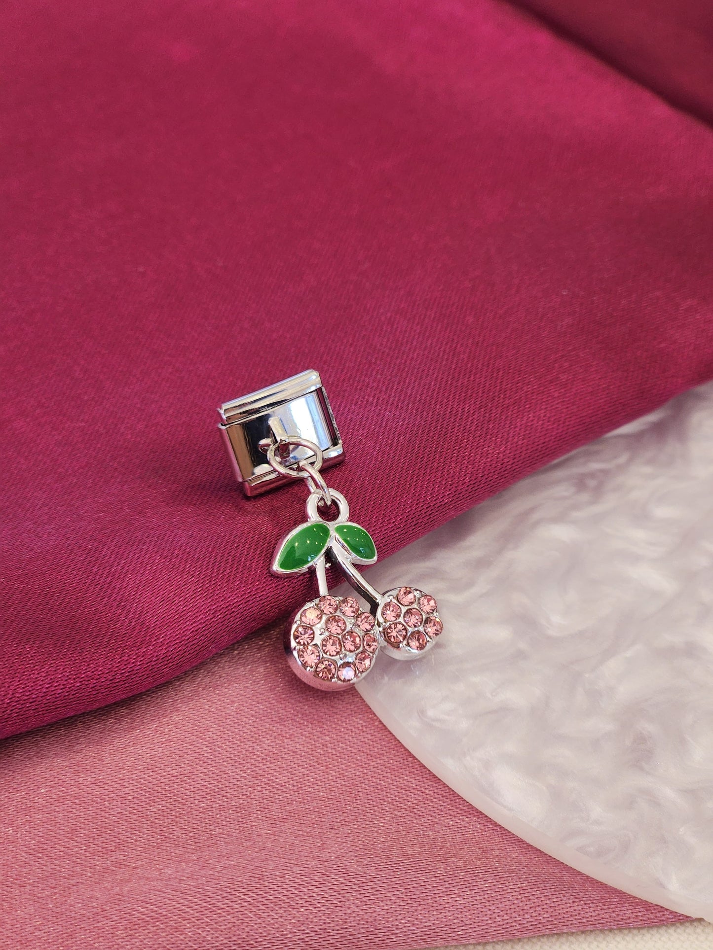 Charm cereza colgante zirconia #15