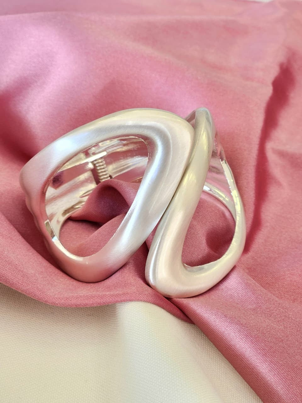 Pulsera doble blanco hueco grande #H5