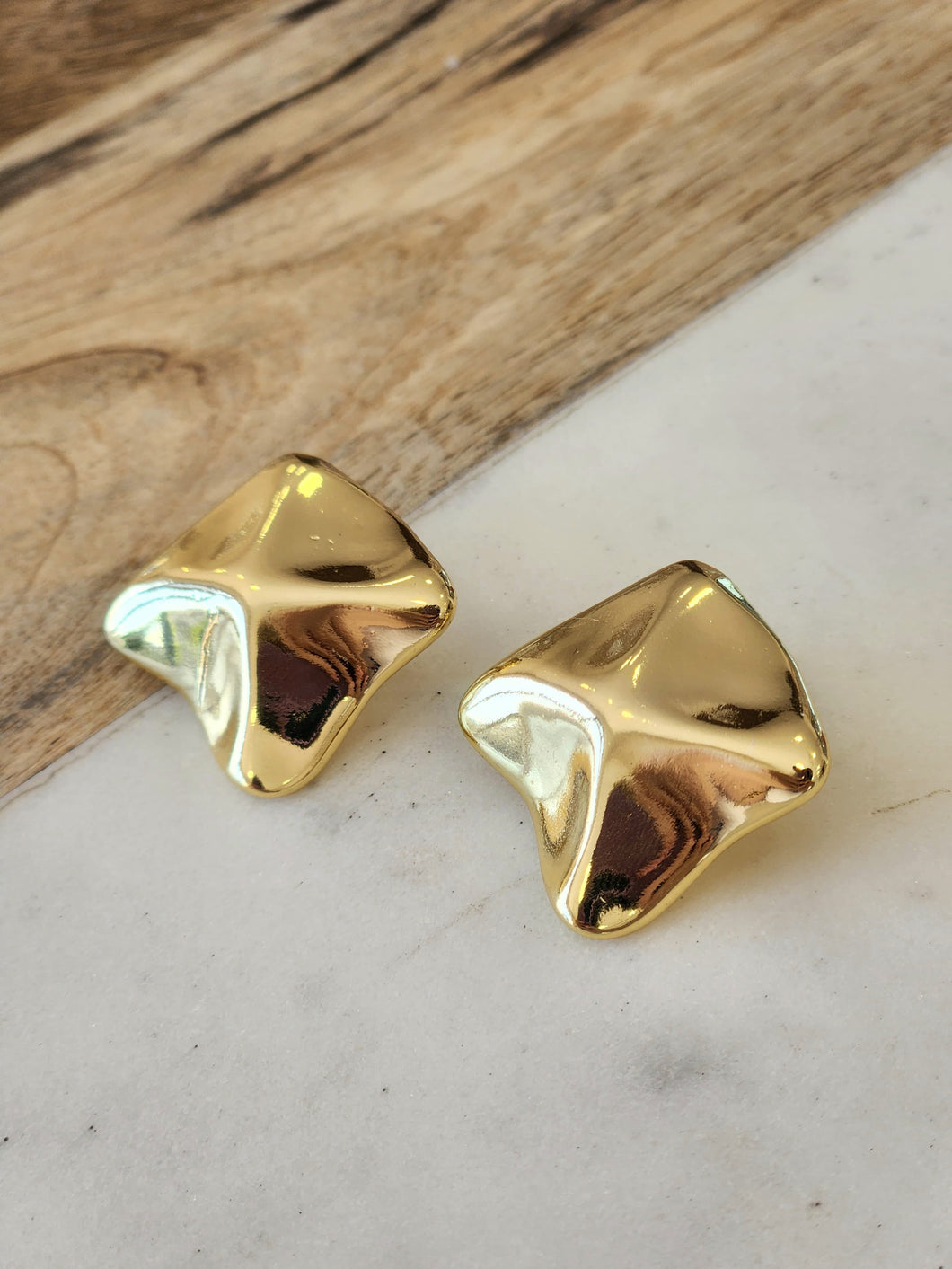 Aretes rombo punta irregular #A10