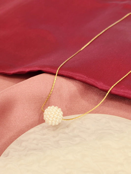 Collar esfera perlas mini