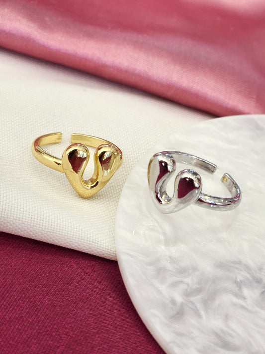 Anillo corazon solido