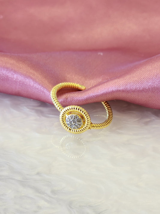 Anillo bicolor circular #31