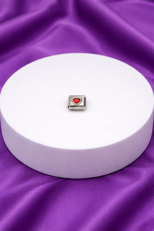 Charm corazon rojo #17