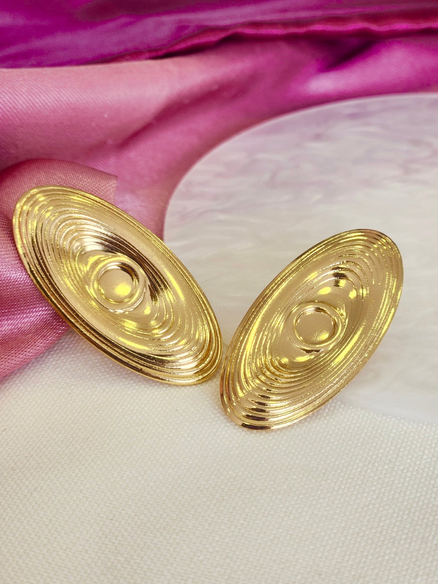 Aretes ovalos multiples