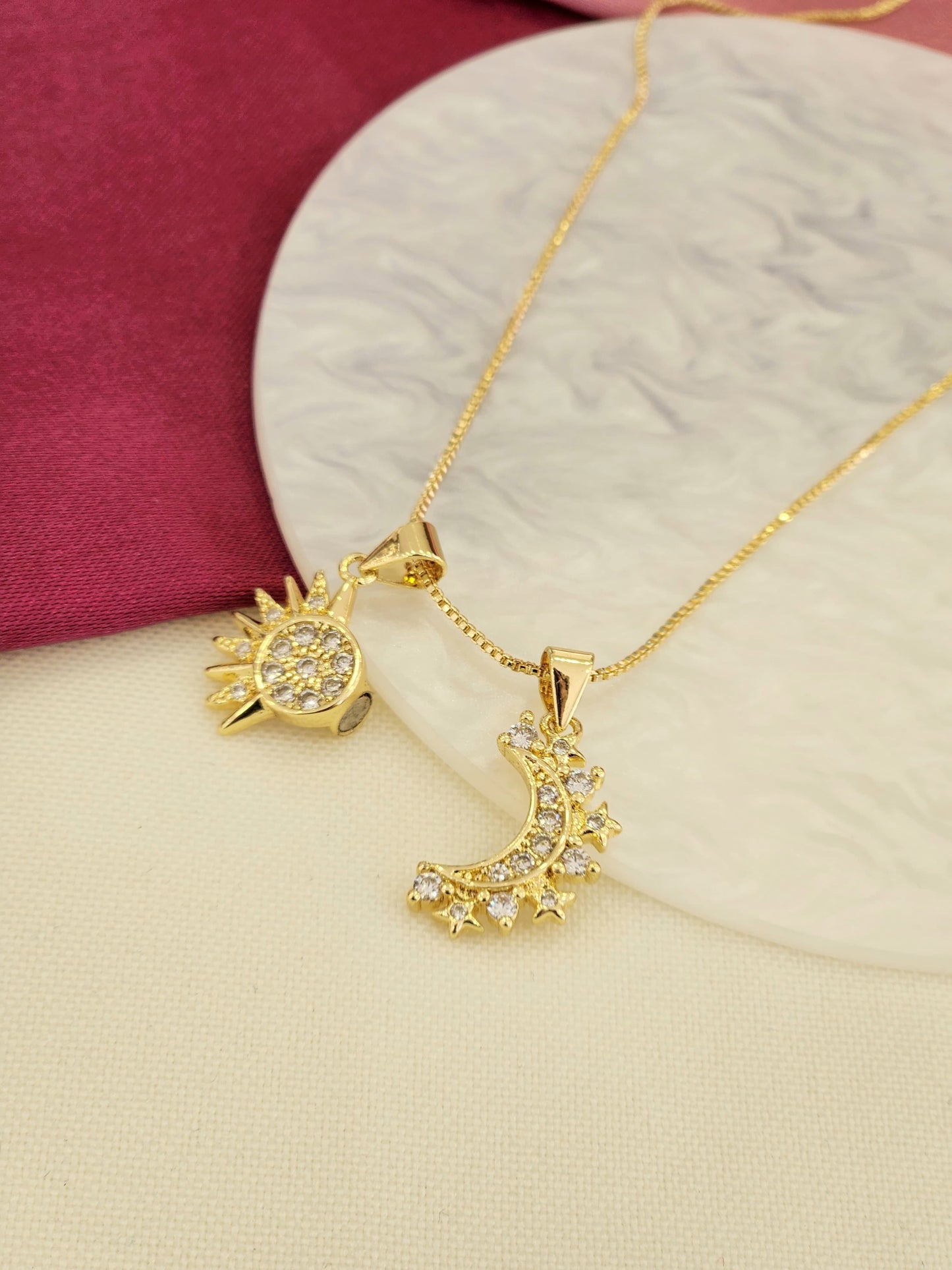 Collar sol y luna # E5